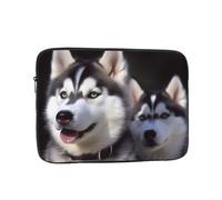 Husky Dog - Custodia per computer portatile da 12 pollici, impermeabile, leggera, con motivo cane husky
