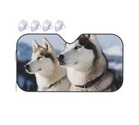 Husky Dogs Parasole per parabrezza auto 2025 parasole pieghevole per auto divertente visiera parasole anteriore copertura per parabrezza per interni automobilistici protezione solare media