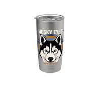 Husky Eyes Siberian Husky Bicchiere termico in acciaio inox doppia parete