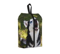 Husky Howling Face Borsa per scarpe da viaggio impermeabile organizer per scarpe per valigia, 3 in 1, per scarpe da ginnastica