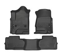 Husky Liners 98241 15- GM 2500HD Dbl Cab Floor Liners Black