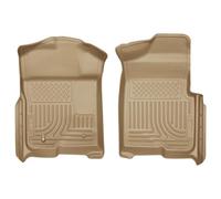 Husky Liners Custom Fit WeatherBeater Front Floor Liner for Select Ford F-150 Models (Tan) by Husky Liners