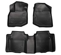 Husky Liners Custom Fit Weatherbeater modellato anteriore e Second Seat Floor Liner per selezionare modelli Honda (nero)