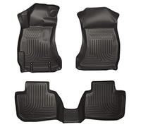Husky Liners Custom Fit WeatherBeater Molded Front and Second Seat Floor Liner Set for Select Subaru Legacy/Outback Models (Black) by Husky Liners