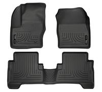 Husky Liners Serie Weatherbeater | Rivestimento per pavimento anteriore e 2° sedile - nero | 99741 | Adatto per Ford C-Max 2013-2018, Ford Escape 2013-2019, 3 pezzi