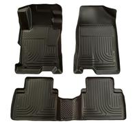 Husky Liners Weatherbeater Floor Mats | Fits 2007-2012 Nissan Altima 4-Door | Front & 2nd Row, 3-pc Black - 98601