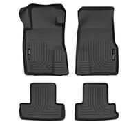 Husky Liners Weatherbeater Floor Mats | Fits 2010-2014 Ford Mustang | Front & 2nd Row, 4-pc Black - 98371