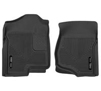 Husky Liners Weatherbeater Series | Rivestimento per pavimento anteriore - Nero | 18201 | Adatto per Chevrolet Silverado/GMC Sierra Crew/Extended Cab 2007-2013 2 pezzi