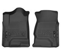 Husky Liners Weatherbeater Series | Rivestimento per pavimento anteriore - Nero | 18231 | Adatto per Cadillac Escalade/ESV/Suburban/Tahoe/GMC Yukon/XL, 2014-2019 Silverado/Sierra 1500 Crew/Double Cab