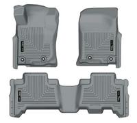 Husky Liners Weatherbeater Tappetini | Adatto per Toyota 4Runner 2013-2024; Lexus GX460 2014-2024 | Anteriore e 2a fila, 3 pezzi Grigio - 99572