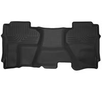 Husky Liners X-act 53911 - Tappetini sagomati per Chevrolet Silverado e GMC Sierra 1500 2014-2018, Silverado/Sierra 2500/3500 Double Cab 2014-2018, 2ª fila, 1 pezzo, colore: nero