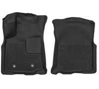 Husky Liners X-act Contour Floor Mats | Fits 2016-2017 Toyota Tacoma, Double & Access Cab w/Auto Trans | Front Row, 2-pc Black - 53741