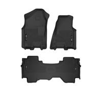 Husky Liners X-act Contour Series | Rivestimento per pavimento anteriore e 2° sedile - nero | 53698 | Adatto per Dodge Ram 1500 Quad Cab 2019-2020 3 pezzi
