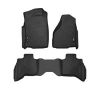 Husky Liners - X-act Contour Tappetini | Adatto 2010-2023 Dodge Ram 1500 (19-23 Classic Body) Quad Cab | Anteriore e 2a fila, 3 pz. | Nero - 53628