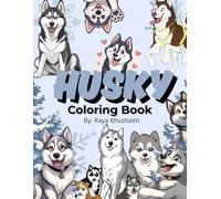 Husky Magic: A Coloring Journey for Kids: Kids Coloring Book