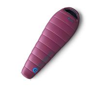 Husky Majesty sacco a pelo a mummia 3 stagioni rosa 200x85 cm | Da donna, primavera-autunno, calda imbottitura in fibra cava, sacca per i piedi e sacca di compressione; camping e trekking