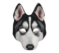 Husky Maskerade - Maschera per il viso, maschera per cani, maschera per cosplay realistica - maschera di Halloween per maschera, carnevale e spettacoli sul palcoscenico come accessorio per