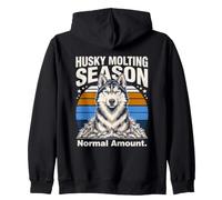 Husky Molting Stagione Quantità Normale Husky Divertente Felpa con Cappuccio