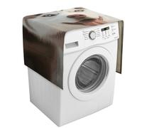 Husky Piquant Copertura per lavatrice con tasche portaoggetti per lavatrice e asciugatrice, copertura antipolvere 137,9 x 52,1 cm, per frigorifero e cucina, decorazione per la casa