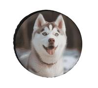Husky Piquant Dog Tire Covers Impermeabile Anti UV Pneumatico Copertura 30 "Single Axle Wheel Covers per RV Truck SUV Rimorchio Universale per tutte le stagioni