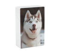 Husky - Portasigarette a forma di cane, impermeabile e a prova di schiacciamento, per 20 sigarette king size, portatile, tascabile, da viaggio, per uomini e donne