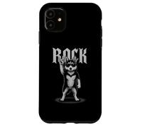 Husky Rock Music Retro Vintage Amante dei cani Custodia per iPhone 11
