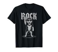 Husky Rock Music Retro Vintage Amante dei cani Maglietta