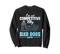 Husky Sled Racing Dog Sledder Alaska Mushing - Slitta da Uomo Felpa