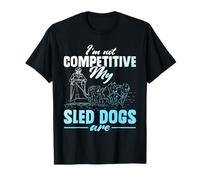 Husky Sled Racing Dog Sledder Alaska Mushing - Slitta da Uomo Maglietta