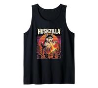 Huskzilla - Parodia del Film di Cucciolo di Husky Gigante Canotta