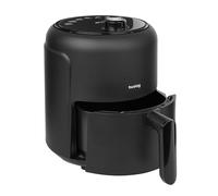 Huslog Friggitrice ad aria calda 2,3 l 1000 W | Frittura senza olio con timer da 0 a 60 minuti | Antiaderente, antiaderente, antiscivolo | Mini friggitrice a risparmio energetico per 1-2 persone