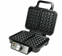 Huslog Macchina Per Waffle, 1200W, Macchina Per Waffle Duo, Piastra Per Waffle, Rivestimento Antiaderente, Waffle, Controllo Temperatura