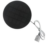 Husoiuy Caricabatterie Solare USB | 1.2W 5V Caricabatterie Portatile Impermeabile,Pannelli Piccoli,per Campeggio Cuffie Ventilatori Viaggio Camper Tetto Esterno Telefono