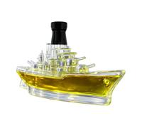 Husoiuy Decanter Per Whisky - 350ml Barattolo Vuoto Per La Conservazione Con Tema Della Nave Da Guerra,Caraffa Per Bevande Alcoliche - Per Bar Di Whisky Festa Di Compleanno Matrimonio Riunione Di
