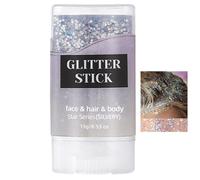 Husoiuy Di Glitter Brillante, Stick Iridescente Per Capelli E Corpo Trucco Per Festival E Eventi, Trucco Cosmetico Scintillante Amico Della Pelle Con Accessori Luccicanti Per Palcoscenico