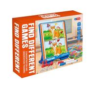 Husoiuy Giochi Trova Le Differenze - Carte Allenamento Logico - Giocattoli Educativi Interattivi Per Bambini Scuola Casa Sviluppo Abilità Coordinazione Manuale Prescolari