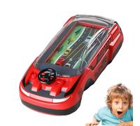 Husoiuy Gioco Di Macchina Portatile, Console Di Gioco Manuale Con Manubrio, Modalità Due Giocatori, Giocattolo Familiare Interattivo per Bambini e Adulti Viaggio e Casa