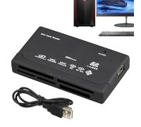 Husoiuy Lettore di Schede USB,6-in-1 Dispositivo Convertitore Slim | Adattatore Multischede | per Fotografia, Computer, Laptop, Trasferimento di File, Telefono, Fotocamera e per l'Utilizzo in Ambiente