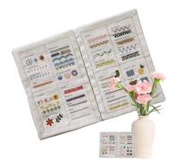 Husoiuy Libro da cucito | Libro con punti creativi | Manuale di istruzioni per il ricamo per appassionati e principianti - Quaderno di famiglia per cucito per abilità avanzate