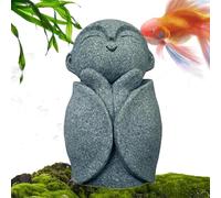 Husoiuy Statua Buddha da Esterno | Decorazione Casa in Pietra - Scultura Calmante, Ornamento Buddhista Zen Per La Meditazione, La Stanza Yoga, La Casa, L'Acquario, La Vasca Per Pesci E La