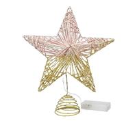 Husoiuy Stella Per Albero Di Natale,24.9 Cm Stella A Cinque Punte Decorazione Per Albero Con Luce - Decorazione Natalizia Da Tavolo | Per Esterno Interno Vacanze Asilo Casa Porta Soggiorno Festa
