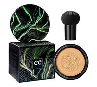 Husoiuy Testa di fungo Air Cushion CC, correttore idratante per controllare l'olio, Nude Matte Conceale BB Cream Makeup Base di lunga durata