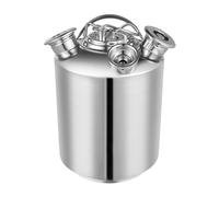HUSPOO Botte per la pulizia della birra, 10 litri, 3 teste per la pulizia dei pennelli, dispositivo di pulizia in acciaio inox, per impianti di spillatura della birra, per impianti di spillatura KEG