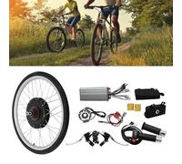 HUSPOO Kit di conversione Ebike da 1000 W, motore posteriore 28 pollici, 48 V, con display LCD e sensore PAS, set completo per City/MTB