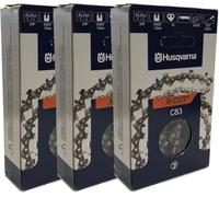 Husqvarna 585550072 - Catena per motosega da 50,8 cm, taglio X, 3/8", 0,58 cm, 72 DL, confezione da 3