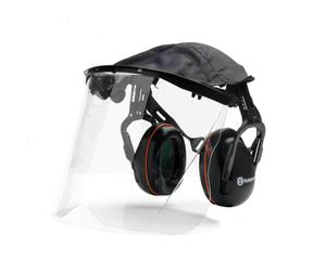 HUSQVARNA Cuffie protettive di protezione 27Db con visiera a norma EN1731