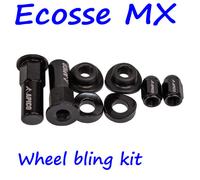 Husqvarna FC450 FE450 Apico Ruota Bling Kit Nero Cerchio Serratura Dadi Polvere
