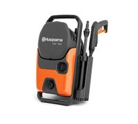 Husqvarna PW 130 Rondella ad alta pressione - 130 Bar, portata 465 L/h, pompa metallica, tubo da 6 m, spruzzatore di schiuma e ugelli - Pulitore elettrico compatto per auto, terrazze e superfici