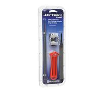 Husqvarna X-Cut SP33G - Kit di lime, colore: Argento | Kit di attrezzi per affilare motosega Pixel da 0,325 pollici, include manico, guida combinata, lime piatte e rotonde,