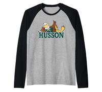 Husson University Eagles Baldwin Eagle Mascot Maglia con Maniche Raglan